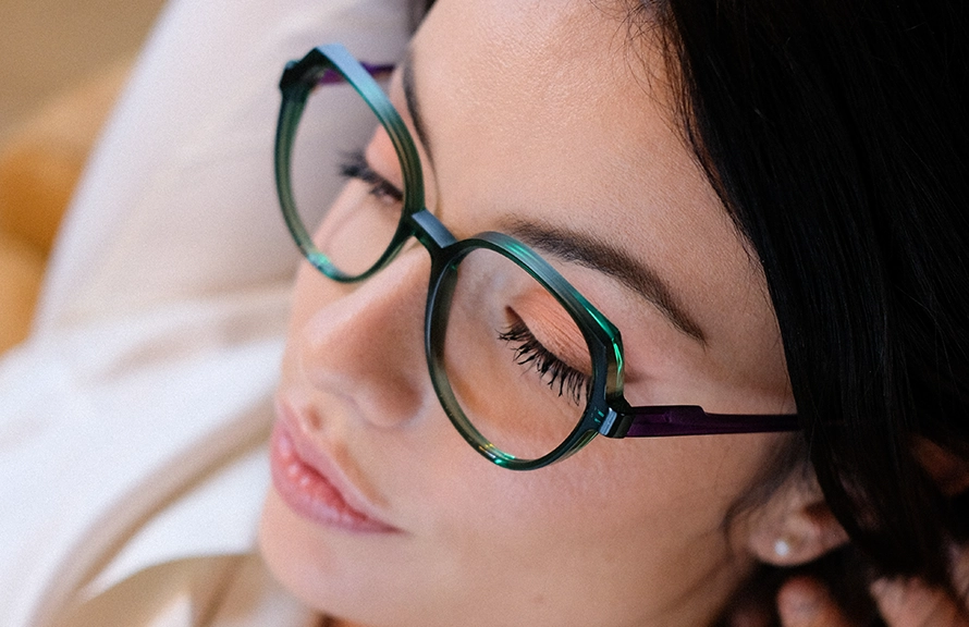 Blush female model